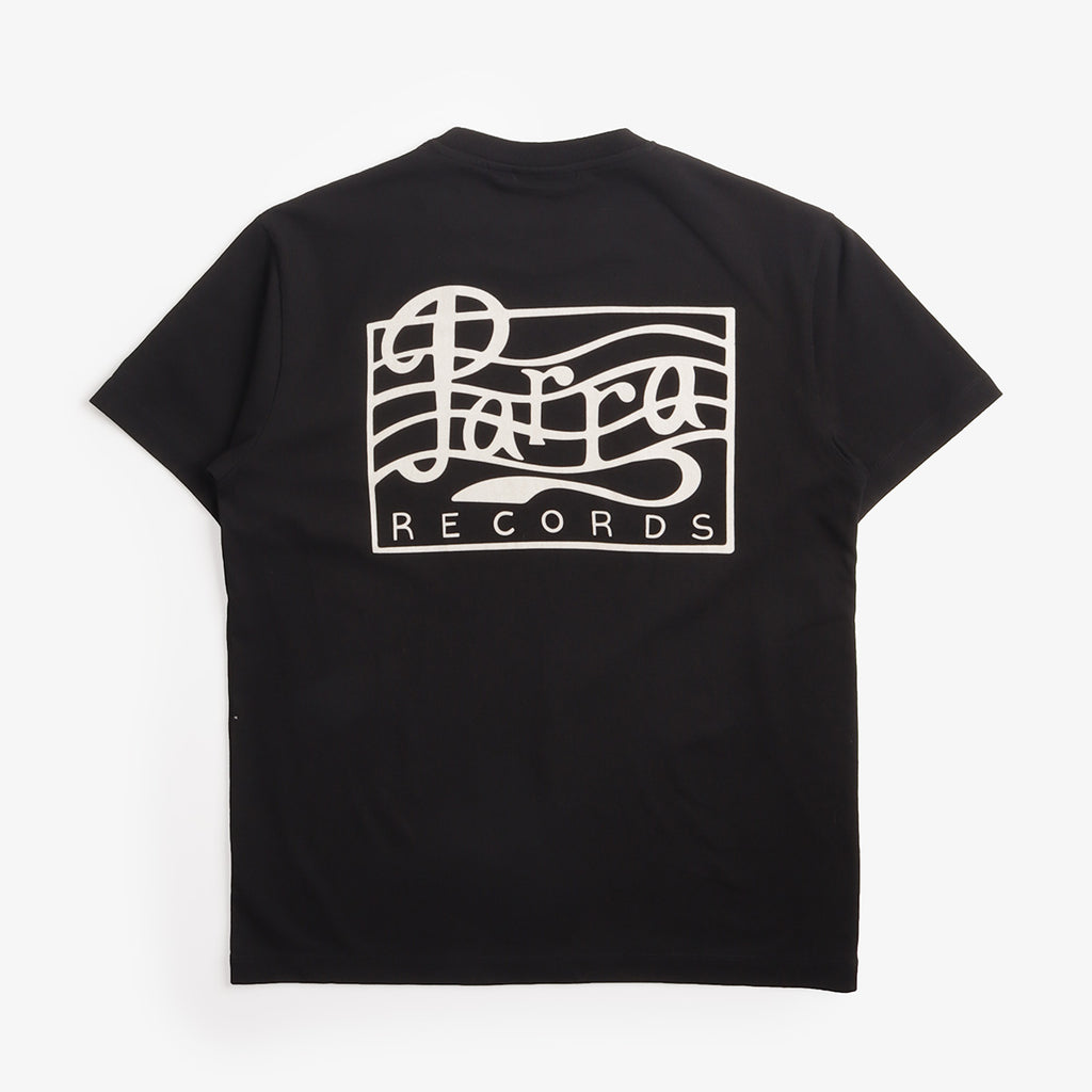 By Parra Parra Records T-Shirt in Black, back print