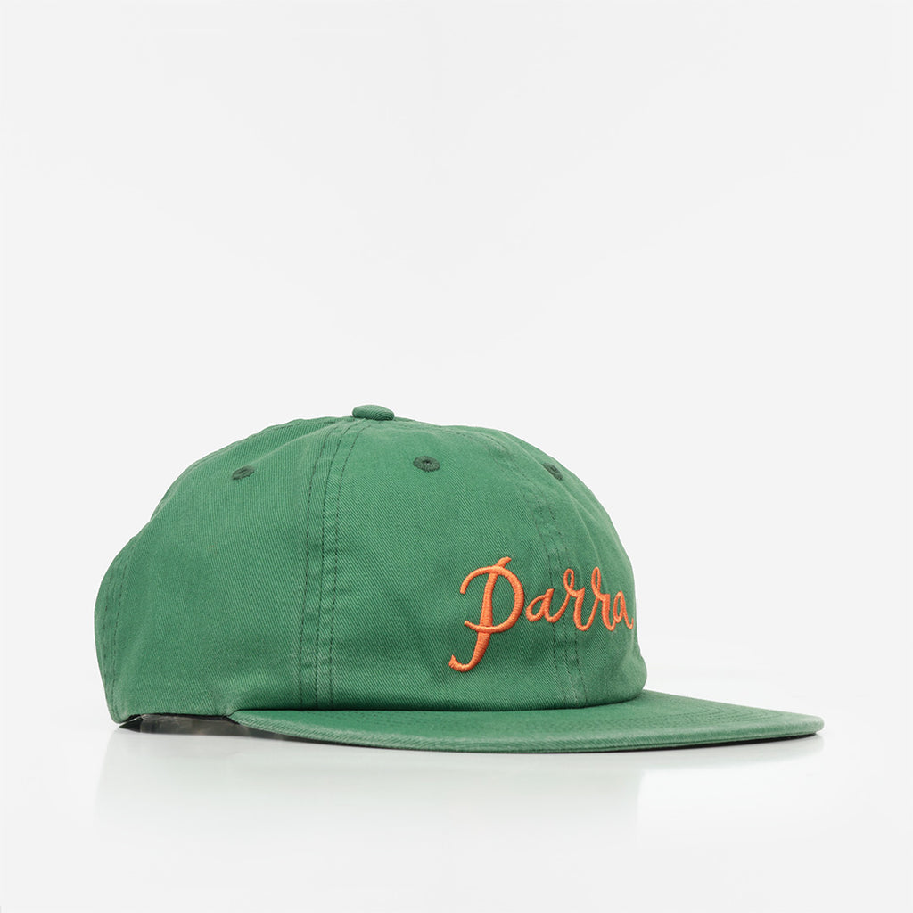 By Parra Scripted 6 Panel Hat, Green, Detail Shot 1