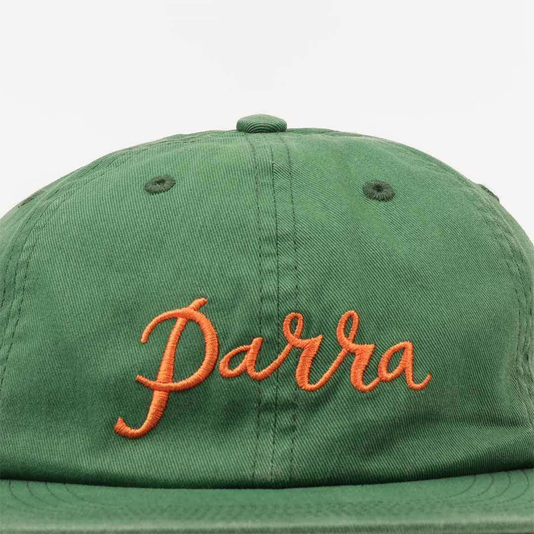 By Parra Scripted 6 Panel Hat, Green, Detail Shot 2