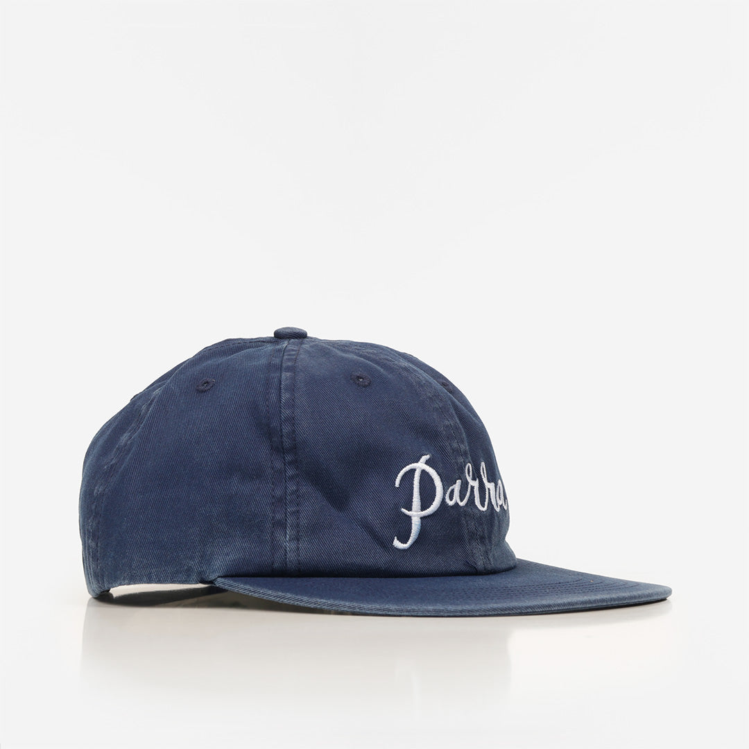By Parra Scripted 6 Panel Hat, Navy Blue, Detail Shot 1