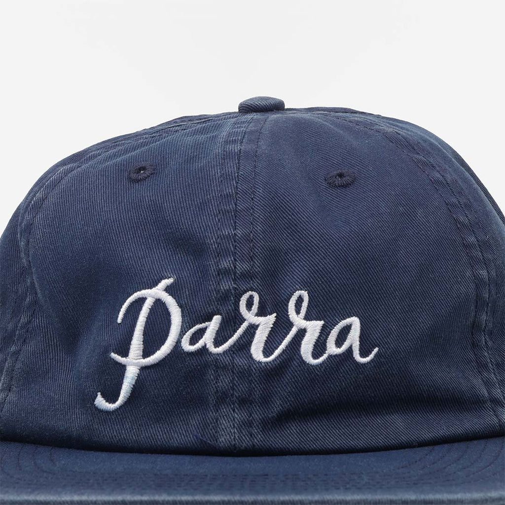 By Parra Scripted 6 Panel Hat, Navy Blue, Detail Shot 2