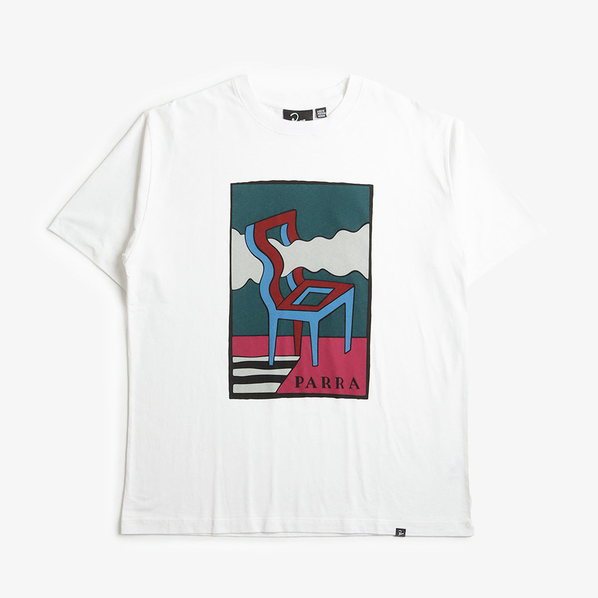 By Parra Smoke Chair T-Shirt, White, Detail Shot 1