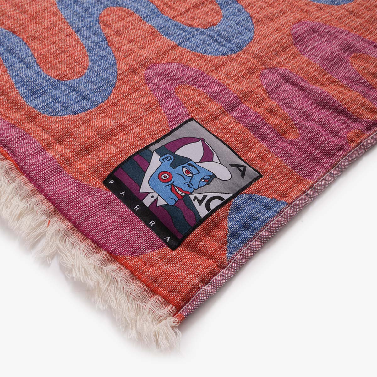 By Parra Splashed Hammam Beach Towel, Orange, Detail Shot 3