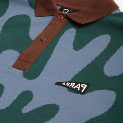 thumbnail By Parra Splashed Polo Shirt, Pine Green, Detail Shot 3