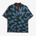 By Parra Splashed Polo Shirt, Pine Green, Detail Shot 1