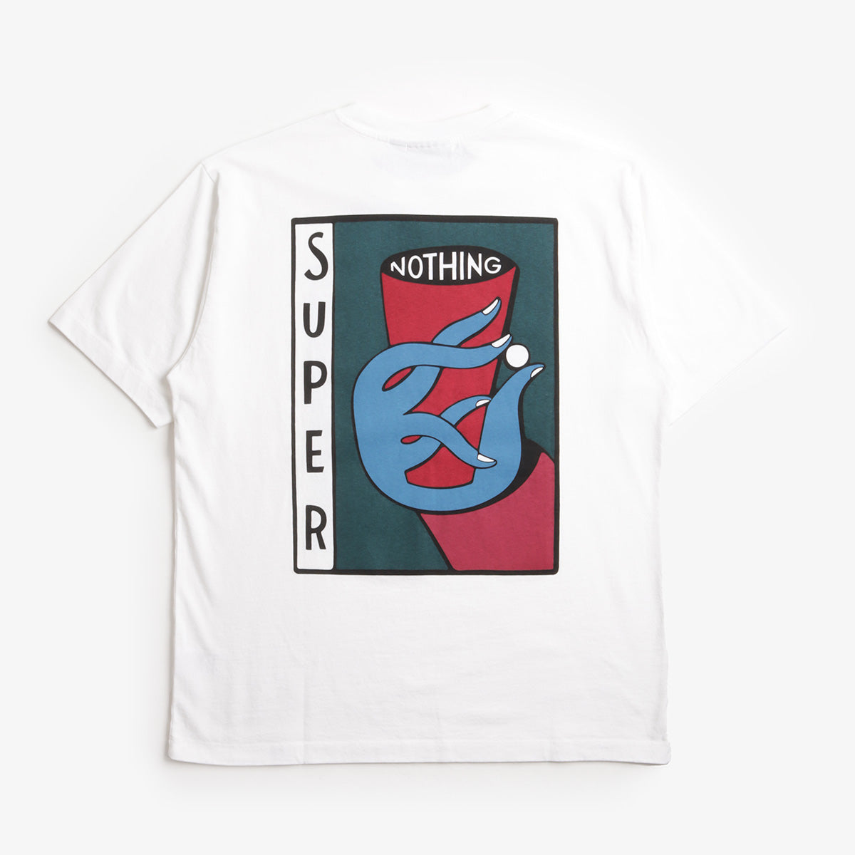 main By Parra Super Nothing T-Shirt, White, Detail Shot 2
