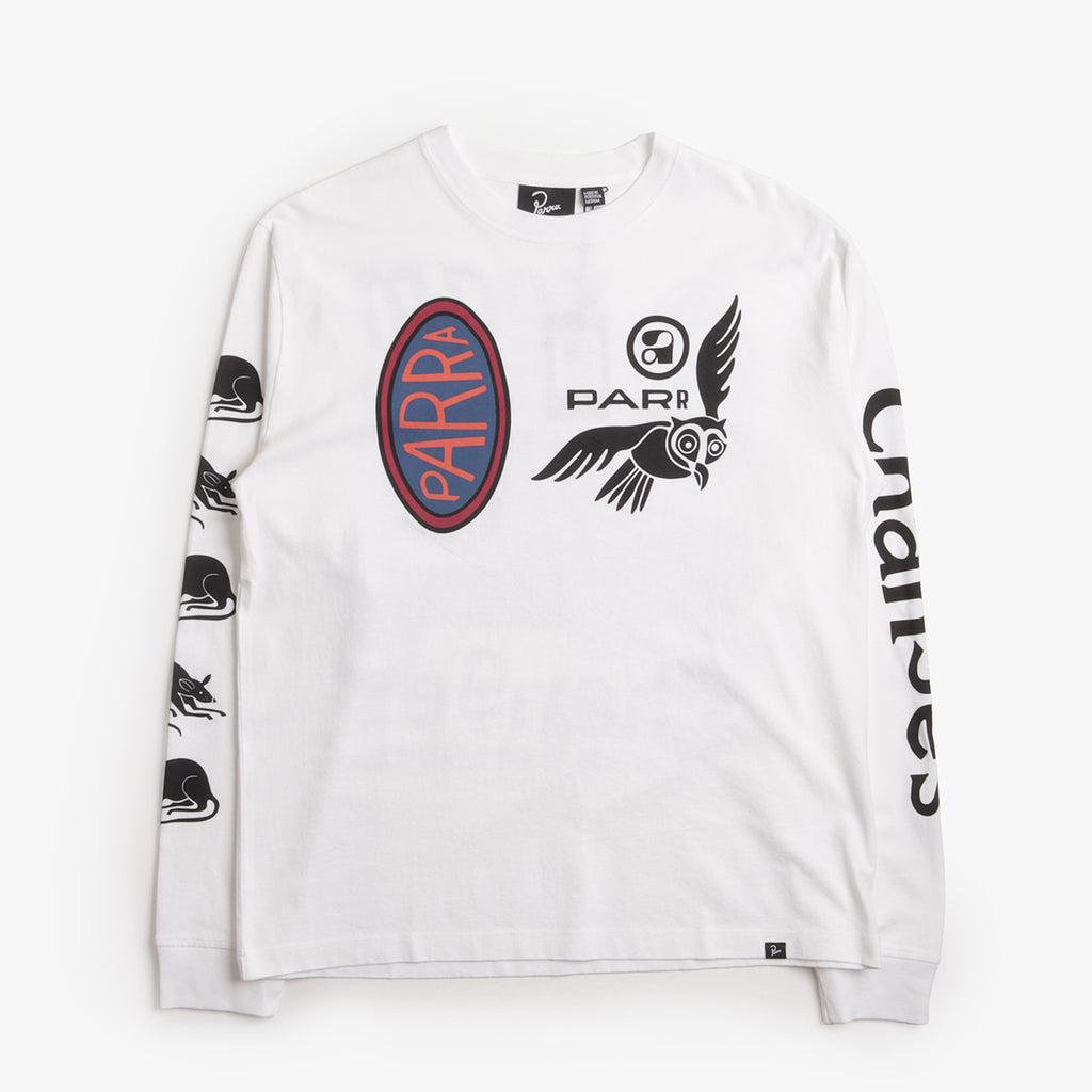 By Parra Team Changes Long Sleeve T-Shirt, White, Detail Shot 1