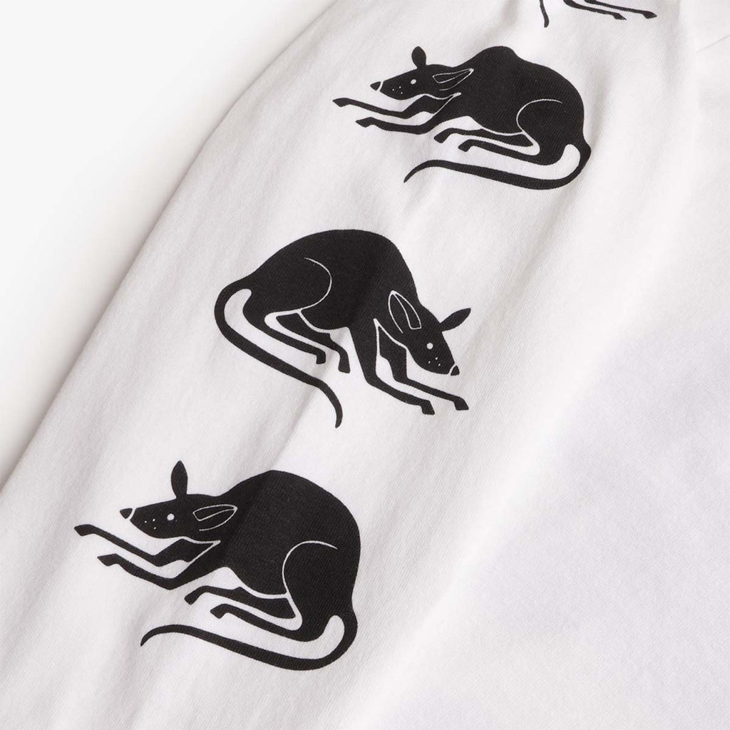 By Parra Team Changes Long Sleeve T-Shirt, White, Detail Shot 4