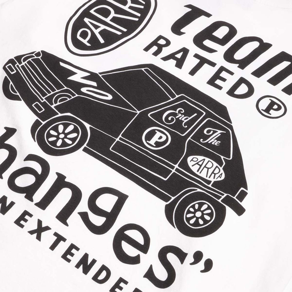 By Parra Team Changes Long Sleeve T-Shirt, White, Detail Shot 5