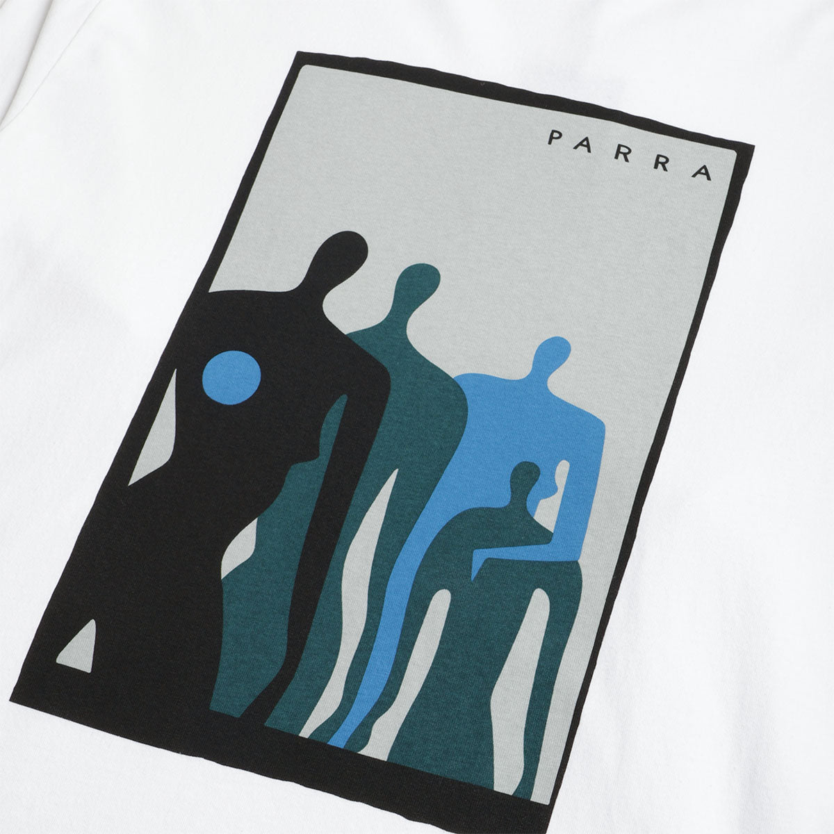 By Parra The Visitors Long Sleeve T-Shirt, White, Detail Shot 2