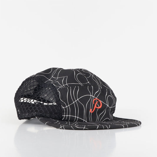 By Parra Trees in Wind Mesh Volley Hat, Black, Detail Shot 1
