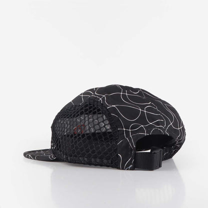 By Parra Trees in Wind Mesh Volley Hat, Black, Detail Shot 3