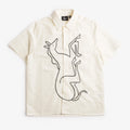 By Parra Vertical Horse Short Sleeve Shirt, Off White, Detail Shot 1