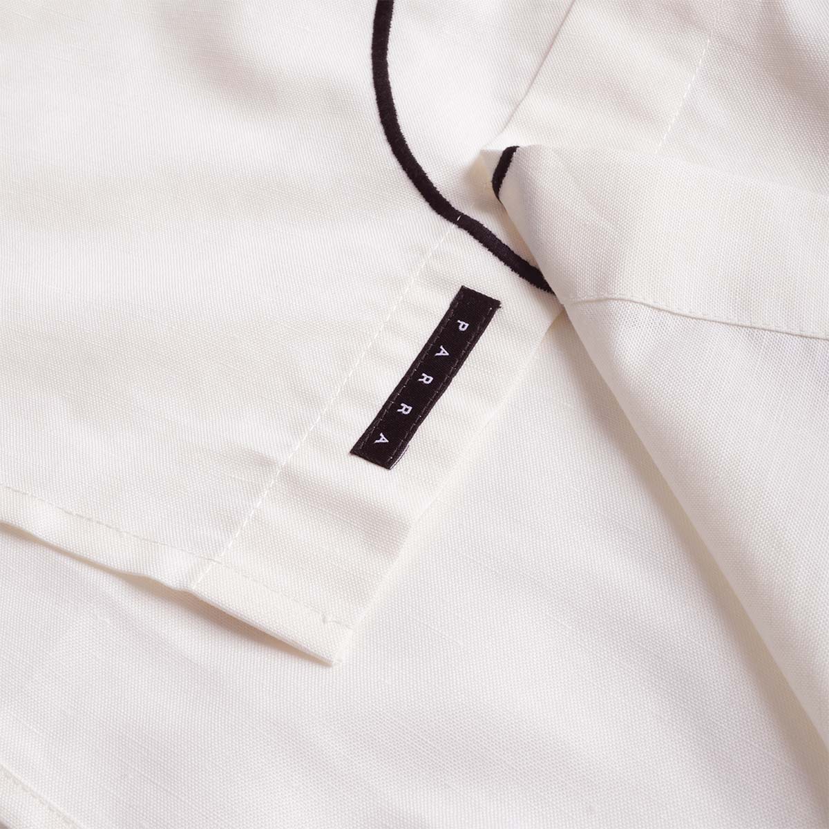 By Parra Vertical Horse Short Sleeve Shirt, Off White, Detail Shot 4