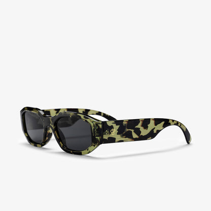 CHPO Brooklyn Sunglasses, Green Black, Detail Shot 2