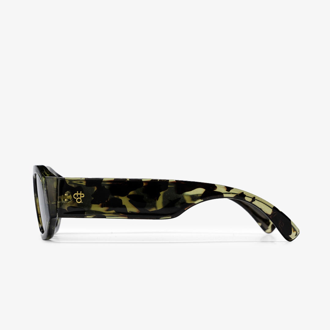 CHPO Brooklyn Sunglasses, Green Black, Detail Shot 3