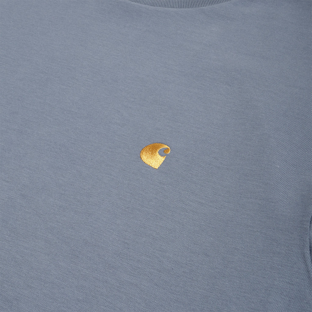 Carhartt WIP Chase T-Shirt, Angelite Gold, Detail Shot 2