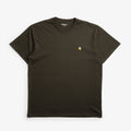 Carhartt WIP Chase T-Shirt, Olive Gold, Detail Shot 1