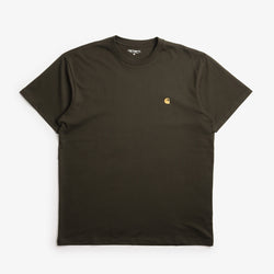 thumbnail Carhartt WIP Chase T-Shirt, Olive Gold, Detail Shot 1
