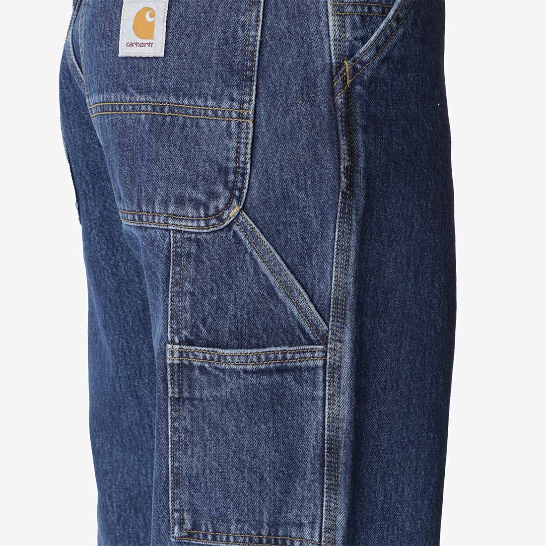Carhartt WIP Single Knee Pant, Blue (Stone Washed), Detail Shot 8