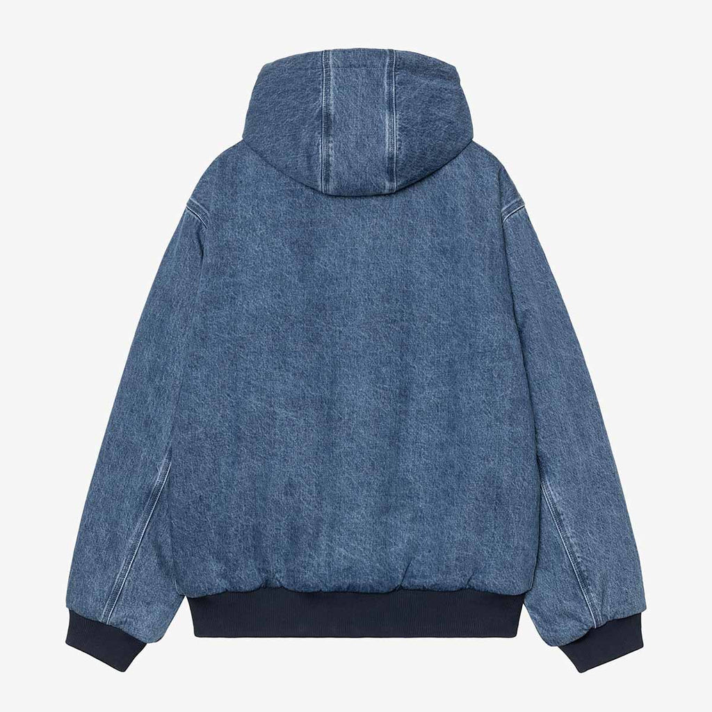 Carhartt WIP 50 Years Anniversary OG Active Jacket - Denim, Blue USA Red (Stone Bleached), Detail Shot 2