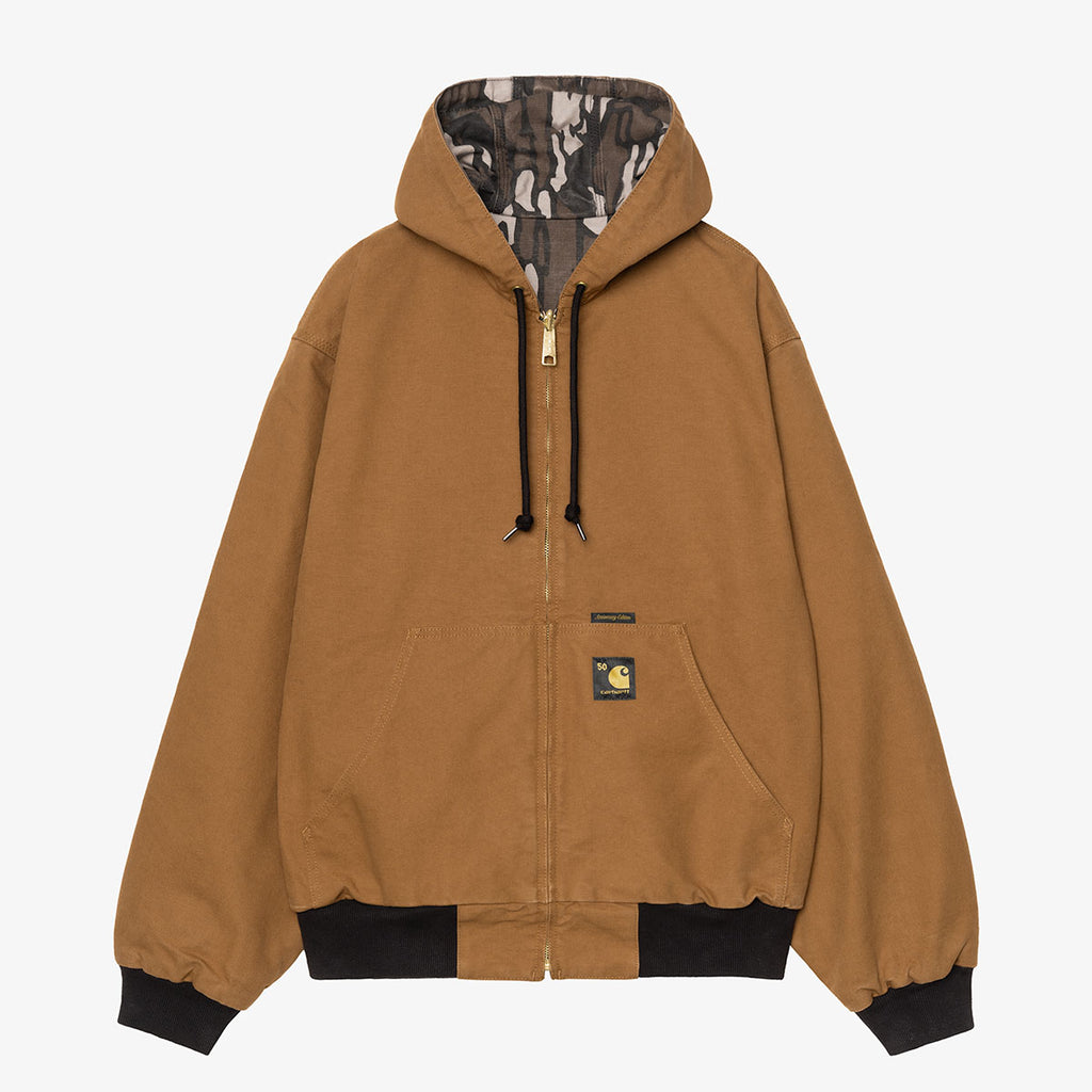Carhartt WIP 50 Years Anniversary OG Active Jacket - Canvas, Hamilton Brown Camo Trebark (Rinsed), Detail Shot 1