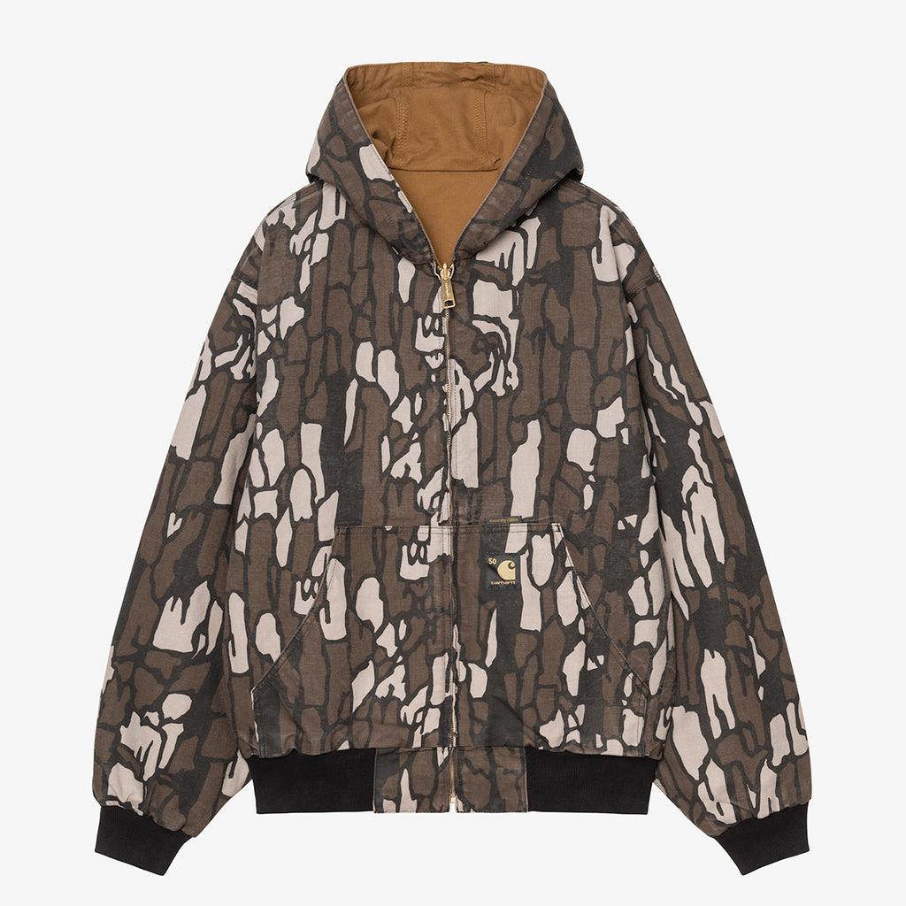 Carhartt WIP 50 Years Anniversary OG Active Jacket - Canvas, Hamilton Brown Camo Trebark (Rinsed), Detail Shot 3