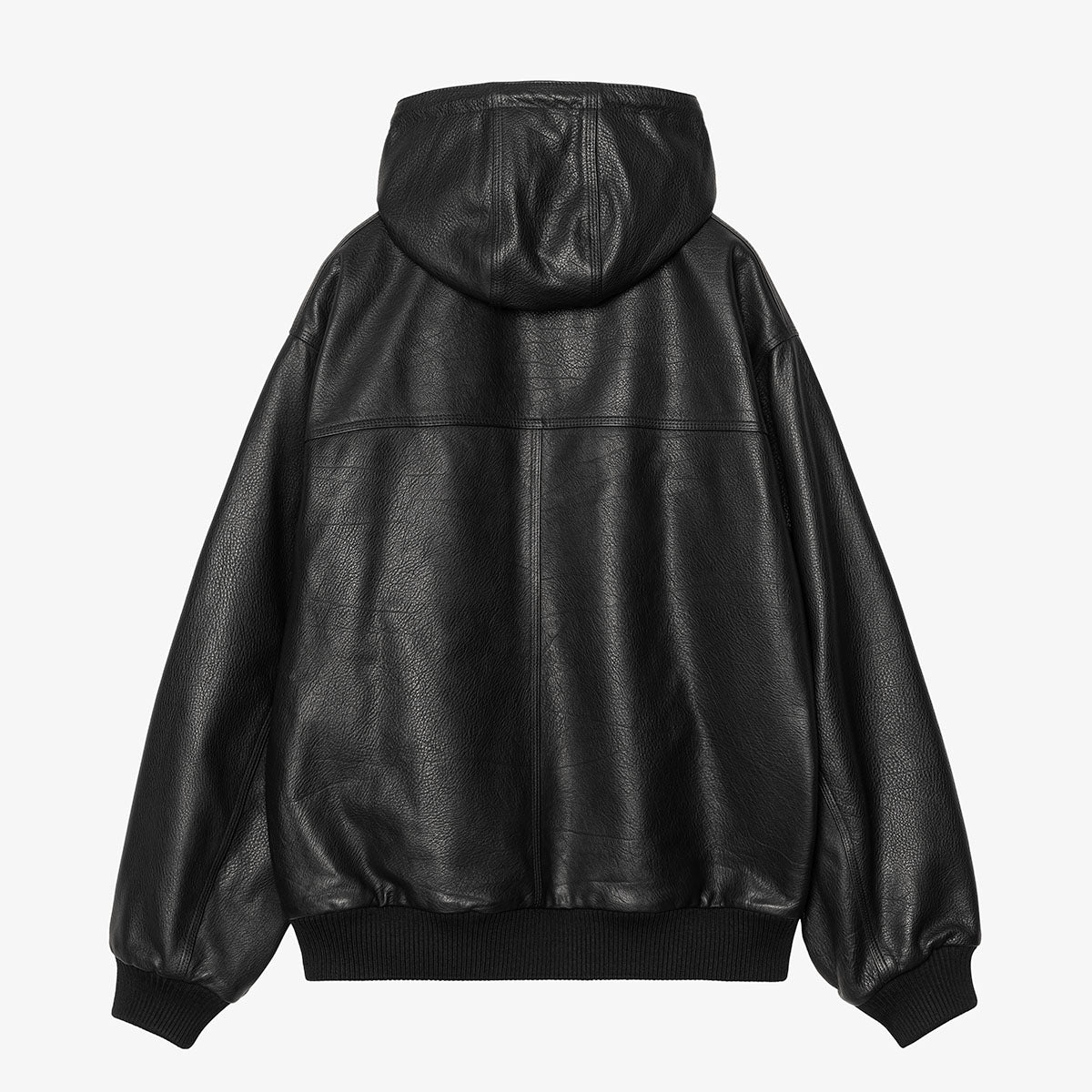 Carhartt WIP 50 Years Anniversary OG Active Jacket - Leather, Black Hamilton Brown, Detail Shot 2