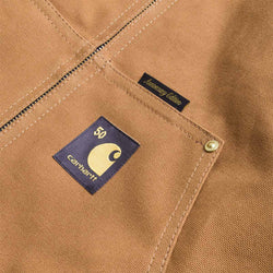 thumbnail Carhartt WIP 50 Years Anniversary OG Active Jacket - Leather, Black Hamilton Brown, Detail Shot 9