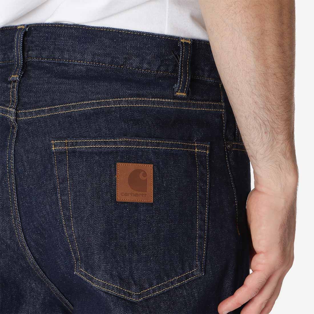 Carhartt WIP Aaron Pant, Blue (Rinsed), Detail Shot 2