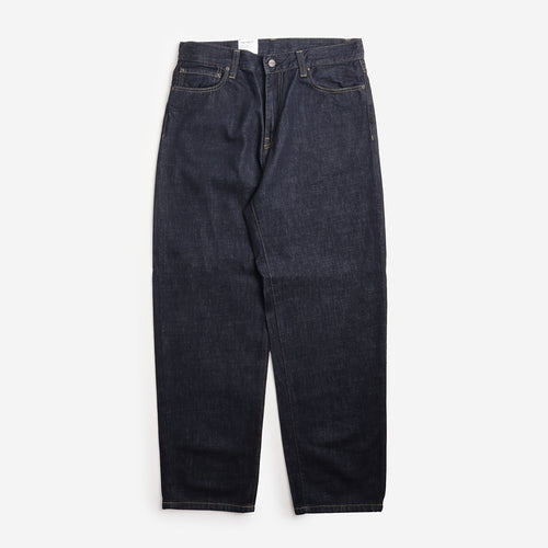Carhartt WIP Aaron Pant in Blue Rinsed, front view