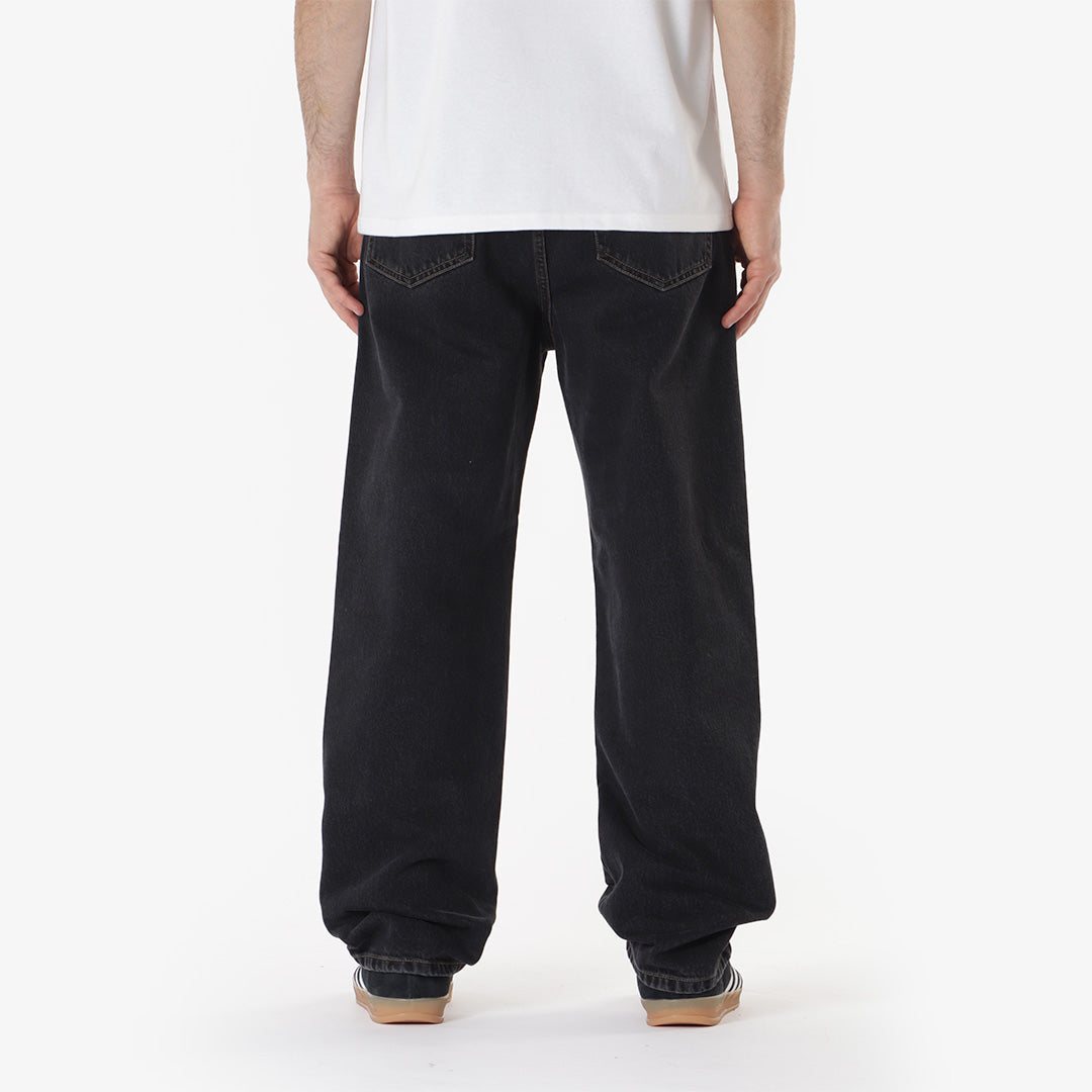Carhartt WIP Aaron Pant, Black (Stone Washed), Detail Shot 2