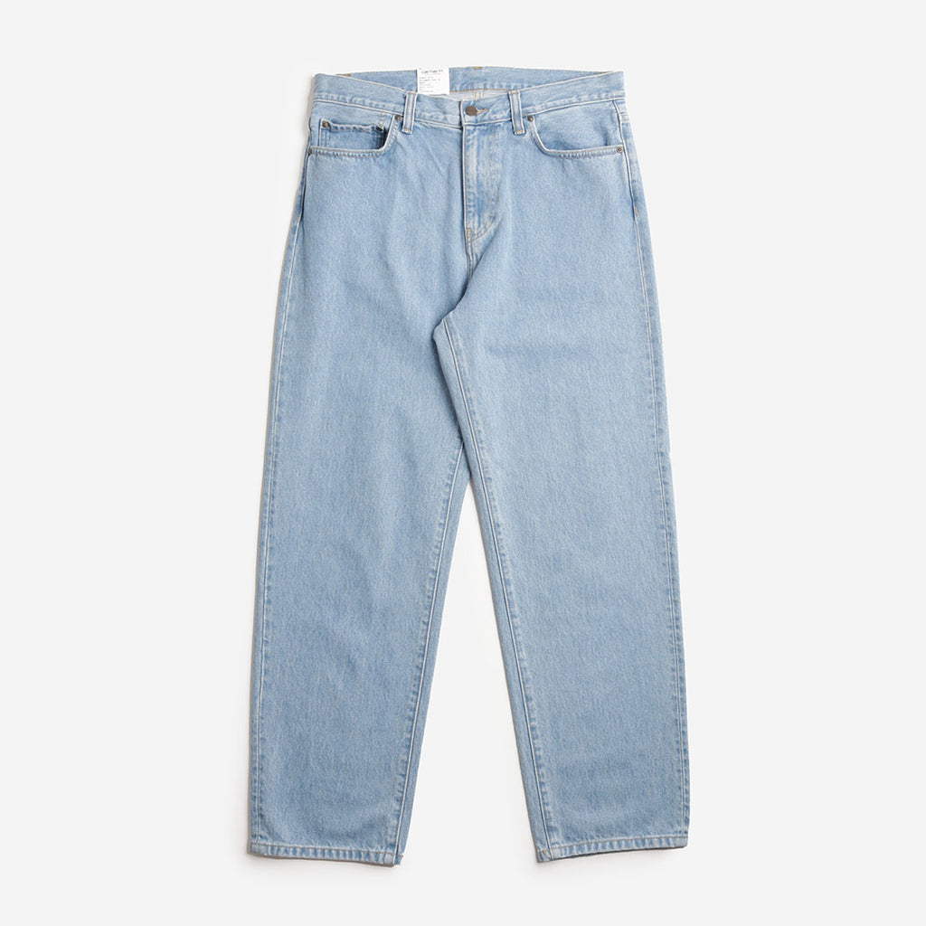 Carhartt WIP Aaron Pant, Blue (Stone Bleached), Detail Shot 1