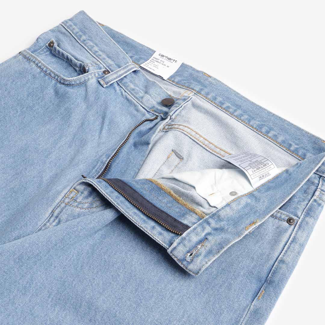 Carhartt WIP Aaron Pant, Blue (Stone Bleached), Detail Shot 2