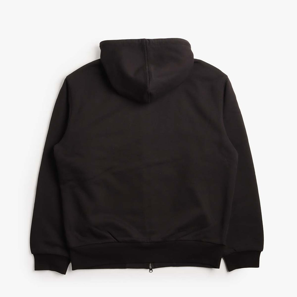 Carhartt WIP Active Sweat Jacket, Black Stone Washed, Detail Shot 5