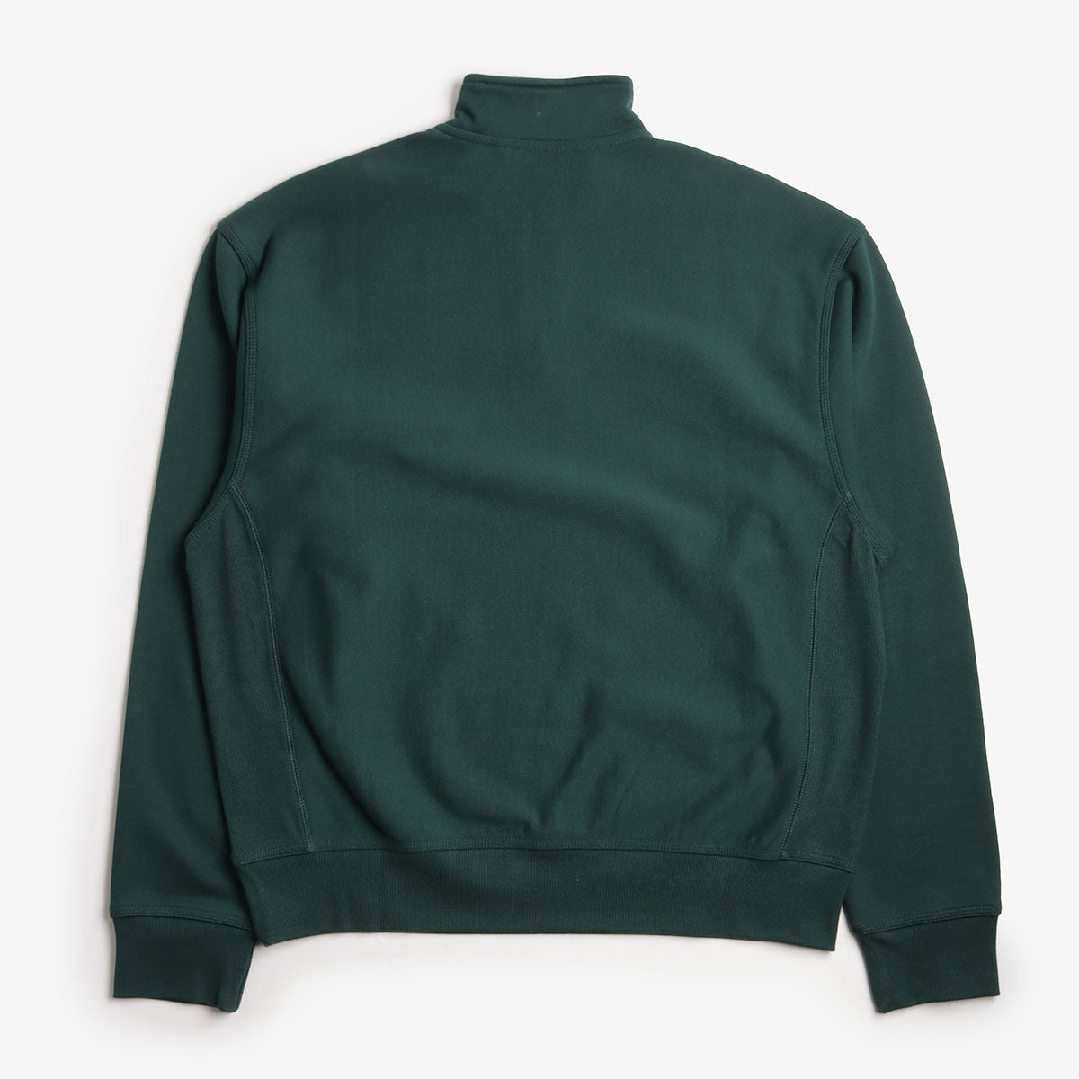Carhartt WIP American Script Half Zip Sweatshirt, Dark Fir, Detail Shot 2