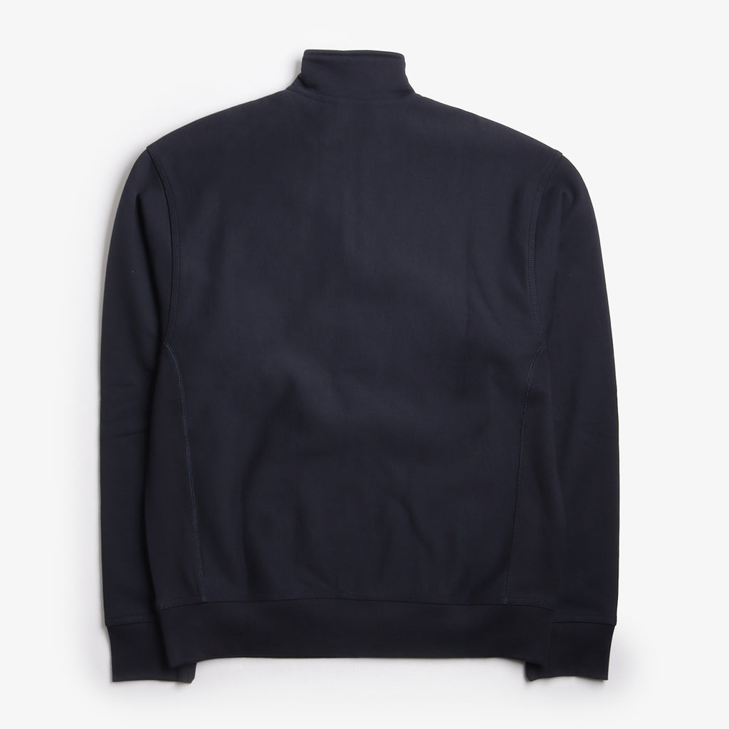 Carhartt WIP American Script Half Zip Sweatshirt, Deep Night, Detail Shot 2