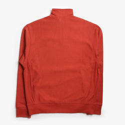 thumbnail Carhartt WIP American Script Half Zip Sweatshirt, Oxide Red, Detail Shot 2