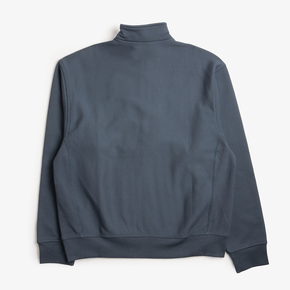 Carhartt WIP American Script Half Zip Sweatshirt, Office Blue, Detail Shot 2