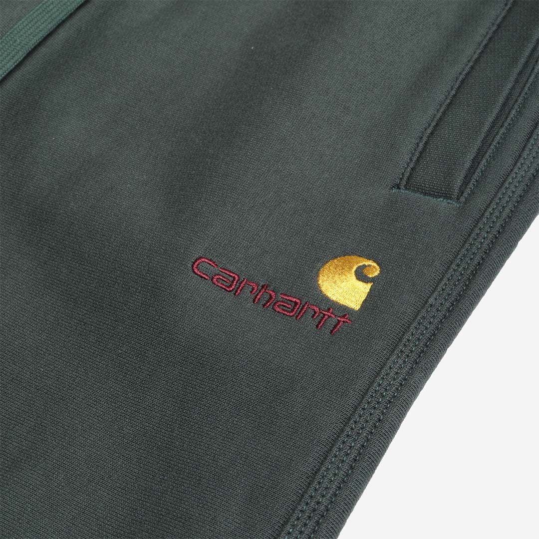 Carhartt WIP American Script Jogging Pant, Kale Green, Detail Shot 2