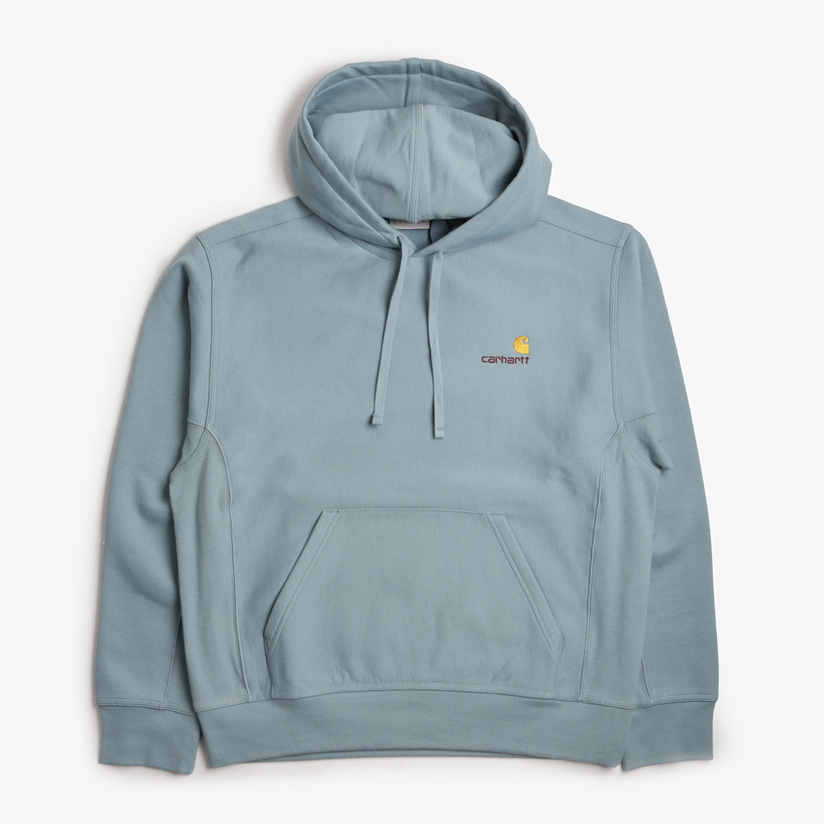 Carhartt WIP American Script Pullover Hoodie, Citadel, Detail Shot 1