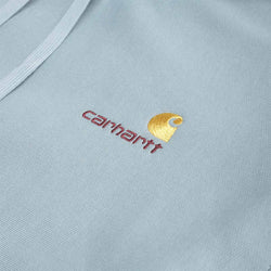 thumbnail Carhartt WIP American Script Pullover Hoodie, Citadel, Detail Shot 3