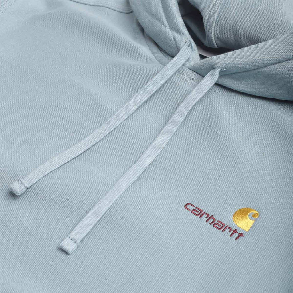 Carhartt WIP American Script Pullover Hoodie, Citadel, Detail Shot 4