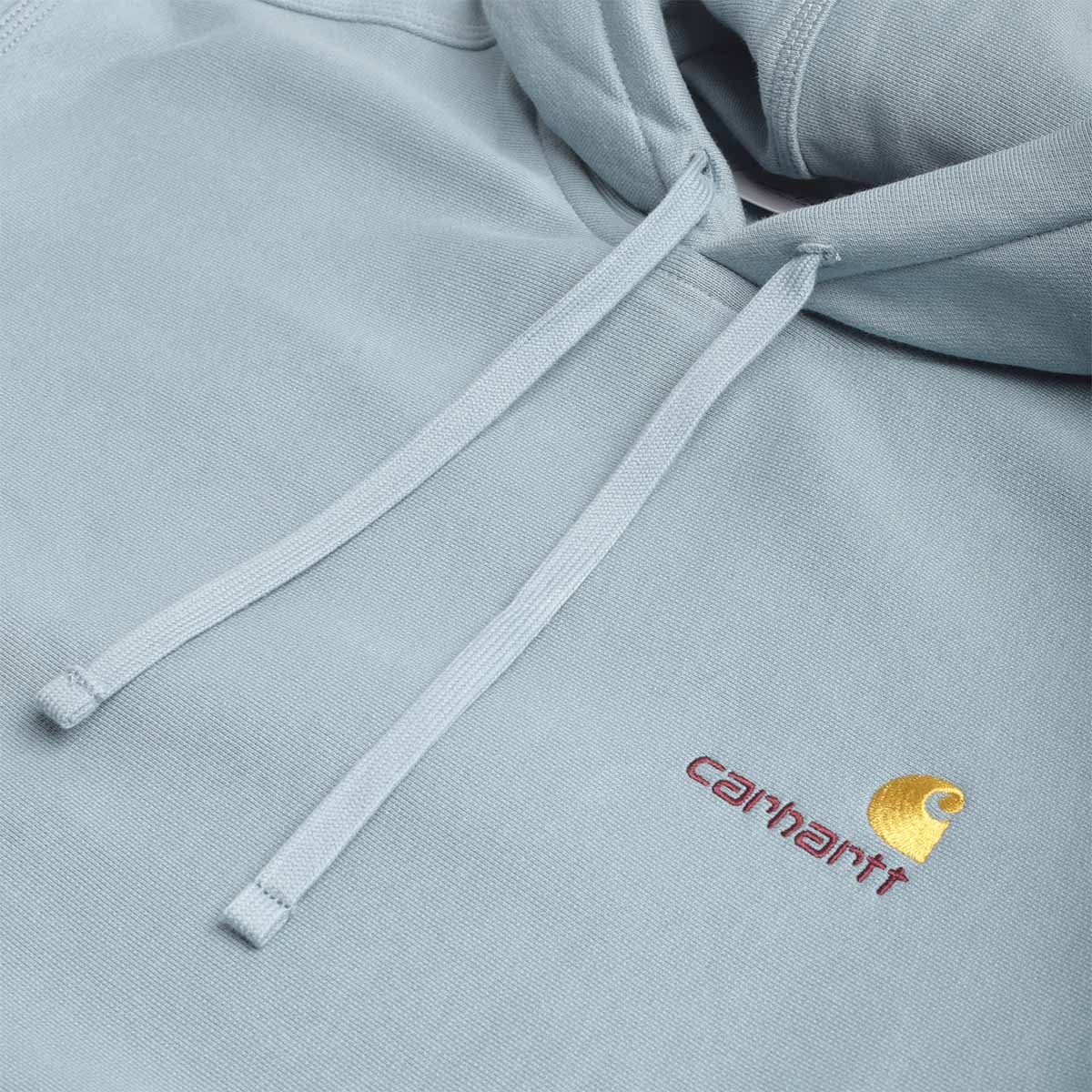 main Carhartt WIP American Script Pullover Hoodie, Citadel, Detail Shot 4