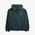 Carhartt WIP American Script Pullover Hoodie, Deep Lagoon, Detail Shot 1