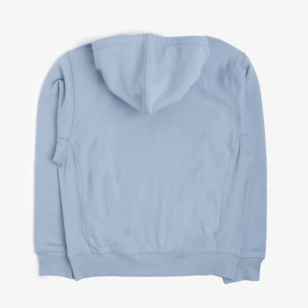 Carhartt WIP American Script Pullover Hoodie, Frosted Blue, Detail Shot 5