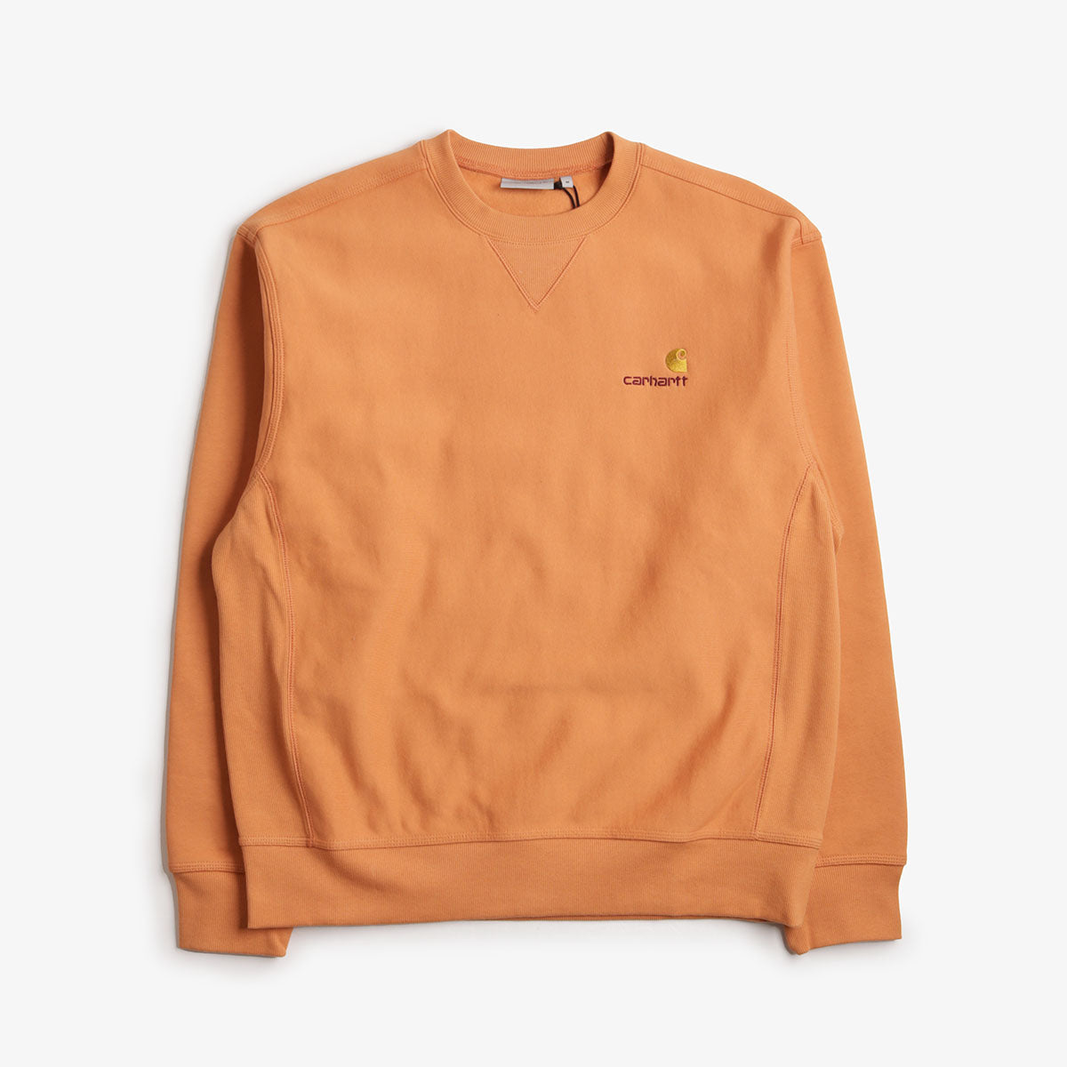 Carhartt WIP American Script Sweatshirt, Redhaven, Detail Shot 1