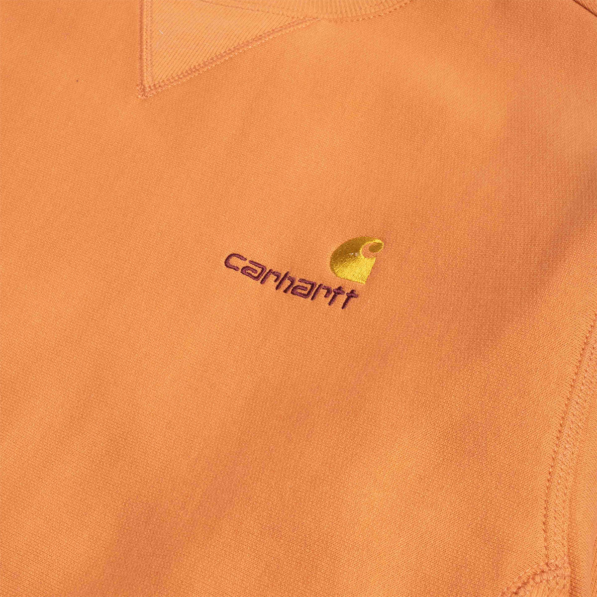Carhartt WIP American Script Sweatshirt, Redhaven, Detail Shot 2