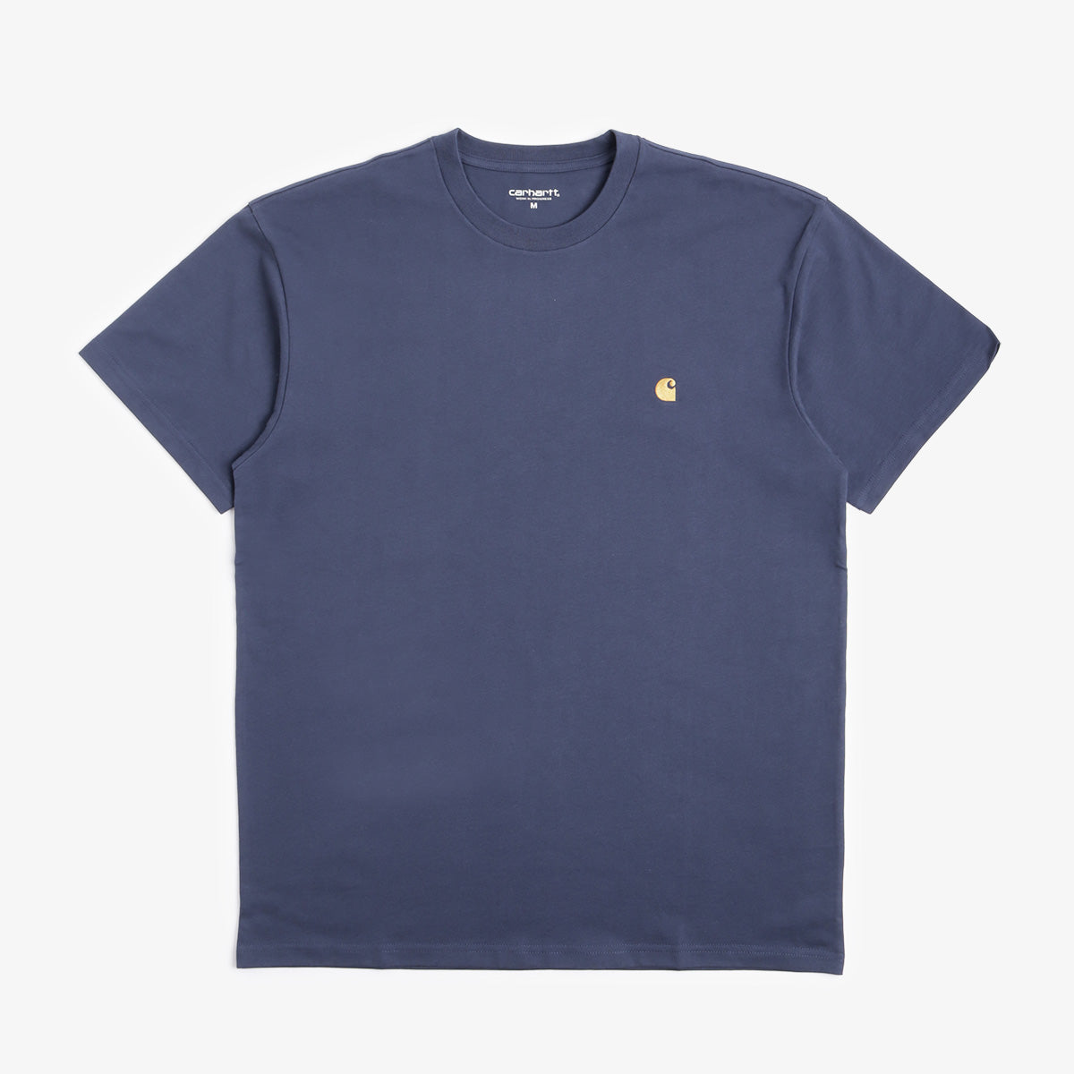 Carhartt WIP Chase T-Shirt, Blue Gold, Detail Shot 1