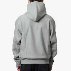 thumbnail Carhartt WIP American Script Pullover Hoodie, Grey Heather, Detail Shot 4